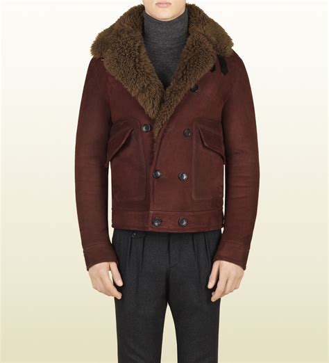 gucci men jackets 2017|gucci shearling jacket for men.